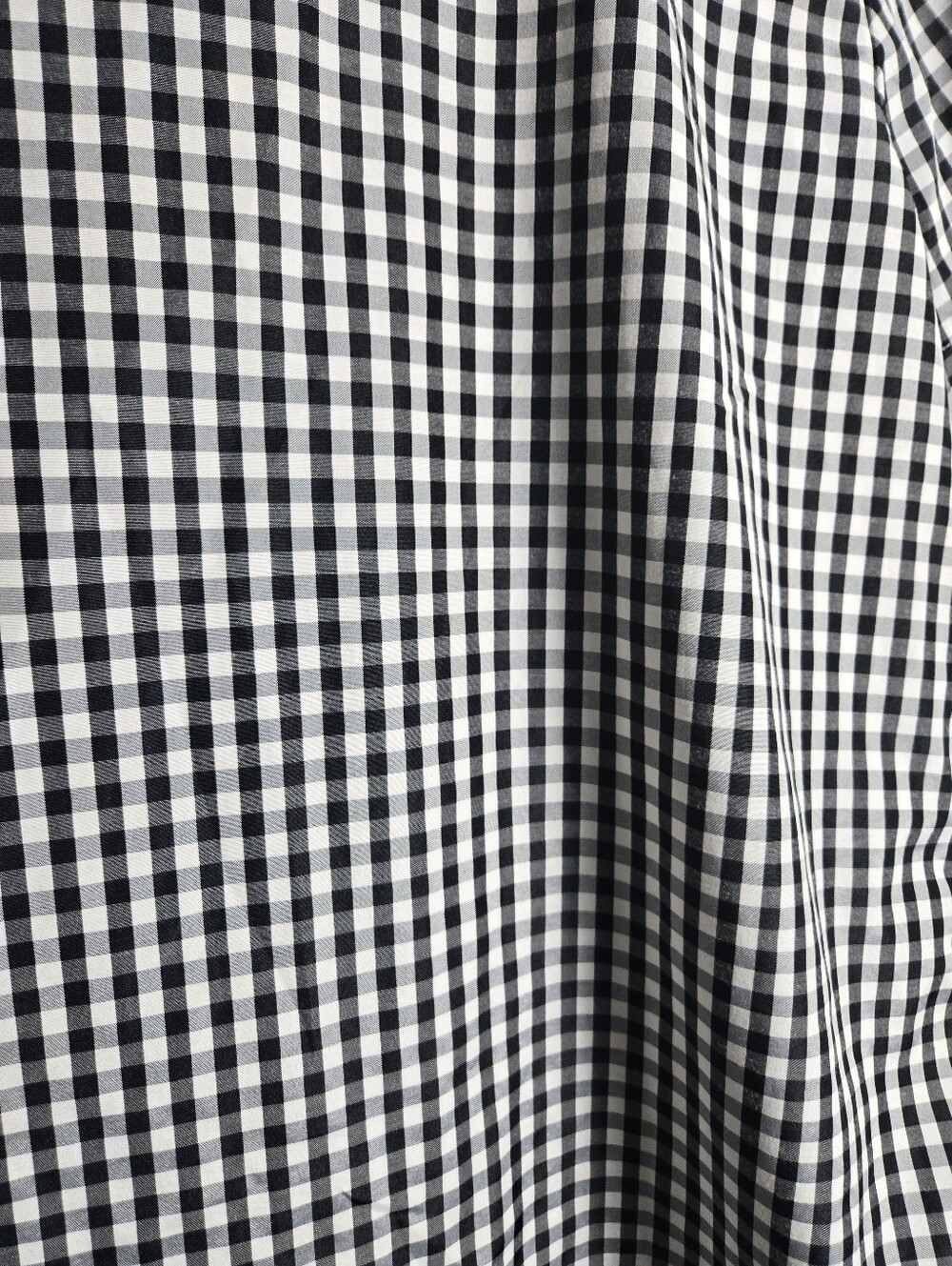 Black & White Gingham Button-Down Shirt with Ladybug Embroidery Size Large - Picture 12 of 16